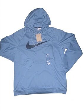 Nike NWT Dri-FIT Swoosh Hoodie Light Blue Sweatshirt-Men’s M